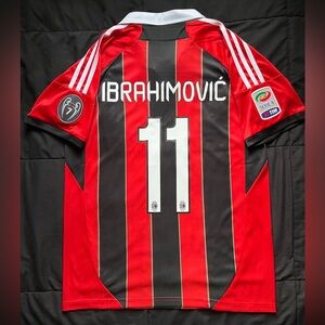 Ibrahimovic #11 AC Milan M-XL Soccer Jersey Retro home 2012/2013